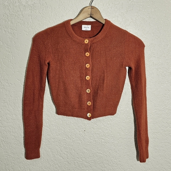 Aritzia Wilfred Free Brown Soft Knit Cardigan - Picture 1 of 4